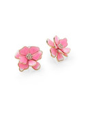 Kenneth Jay Lane Floral Stud Earrings - PINK