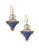 Gerard Yosca Mixed Geo Triangle Earrings - BLUE