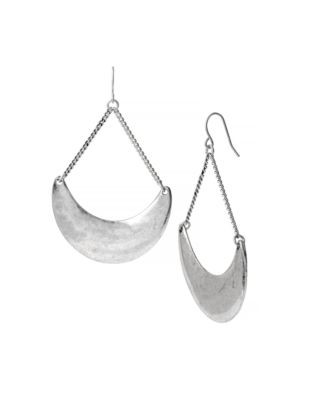 Kenneth Cole New York Pebble Beach Large Sculptural Drop Earring - SILVER
