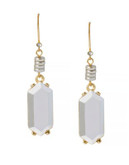 Kenneth Cole New York Natural Wonder Geometric Faceted Bead Drop Earring - SILVER