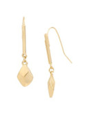 Kenneth Cole New York Blue Rays Geometric Faceted Bead Long Drop Earring - GOLD