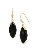 Kenneth Cole New York Jewels Faceted Stone Drop Earring - JET