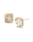 Kenneth Cole New York Fringe Worthy Faceted Stone Square Stud Earring - COLORADO