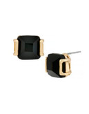 Kenneth Cole New York Jet Set Faceted Stone Stud Earrings - BLACK