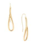 Kenneth Cole New York Cursive Loop Drop Earrings - GOLD