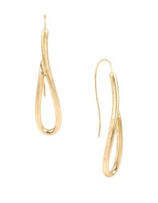 Kenneth Cole New York Cursive Loop Drop Earrings - GOLD