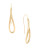 Kenneth Cole New York Cursive Loop Drop Earrings - GOLD