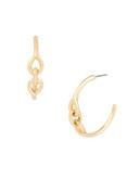 Kenneth Cole New York Link Hoop Earrings - GOLD