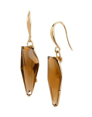 Robert Lee Morris Soho Faceted Stone Drop Earrings - TOPAZ