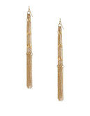 R.J. Graziano Multi-Tassel Drop Earrings - GOLD