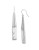 Kenneth Cole New York Baguette Linear Drop Earrings - WHITE