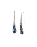 Kenneth Cole New York Sprinkled Stone Teardrop Earrings - BLUE