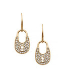 Michael Kors Heritage Padlock Earrings - GOLD