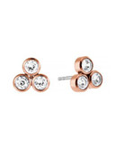 Michael Kors Park Avenue Tri-Stone Earrings - PINK