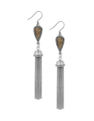 Lucky Brand Shine Fringe Earrings - TWO TONE