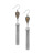 Lucky Brand Shine Fringe Earrings - TWO TONE
