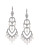Carolee Dramatic Chandelier Pierced Earrings - WHITE