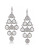 Carolee Kite Chandelier Earrings - WHITE