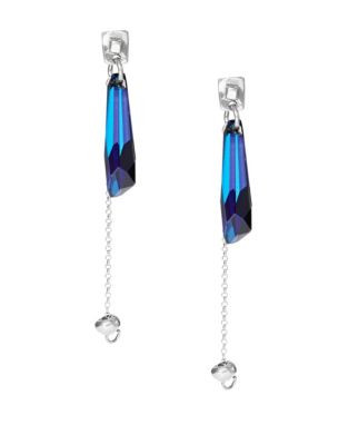 Uno De 50 Meteor Shower Drop Earrings - BLUE