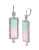 Betsey Johnson Ocean Drive Turquoise and Pink Ombre Stone Drop Earring - PINK