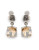 Jones New York Etched Rhinestone Drop Earrings - TOPAZ