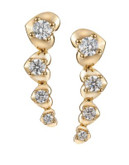 Nadri Heart Crawler Earrings - GOLD