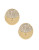 Nadri Pave Eclipse Stud Earrings - GOLD