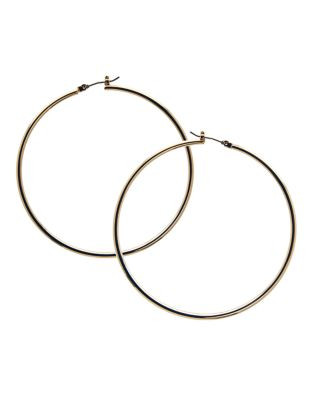 Guess Guess Large Tube Hoop Earring - GOLD