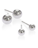 Expression Two-Pack Sterling Silver Stud Earrings - SILVER