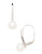 Expression Sterling Silver Pearl And Cubic Zirconia Earrings