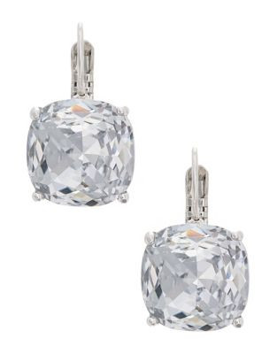 Kate Spade New York Kate Spade Earrings Small Square Leverbacks - SILVER