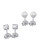 Expression Sterling Silver CZ Set Earrings - SILVER
