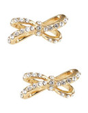 Kate Spade New York Pave Bow Stud Earrings - GOLD