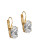 Kate Spade New York Draped Jewels Oval Leverback Earrings - CLEAR/GOLD
