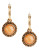 Lucky Brand Gold Tone Semi-Precious Stone Drop Earring - CARNELIAN
