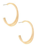 Expression Intertwined Hoop Earrings - GOLD