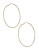 Expression Textured Hoop Earrings - GOLD