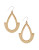 Lucky Brand Teardrop Loop Earrings - GOLD