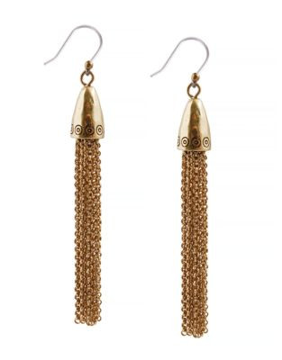 Lucky Brand Chainlink Drop Earrings - GOLD