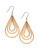 Lucky Brand Layered Teardrop Earrings - GOLD