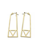 Guess Geometric Drop Earrings - GOLD