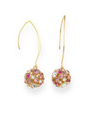 Guess Have A Ball Drop Earrings - PINK