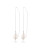 Guess Faux Pearl Threader Earrings - SILVER