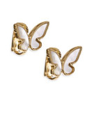 Kate Spade New York Butterfly Clip-On Earrings - CREAM