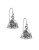 Kate Spade New York Glitter Triangle Drop Earrings - SILVER