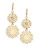 Kate Spade New York Strike Gold Drop Earrings - CLEAR