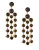 Kate Spade New York Subtle Shimmer Metal-Plated Chandelier Earrings - JET