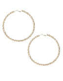 Expression Hammered Hoop Earrings - GOLD