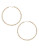Expression Hammered Hoop Earrings - GOLD