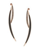 Guess Statement Front-to-Back Earrings - ROSE GOLD